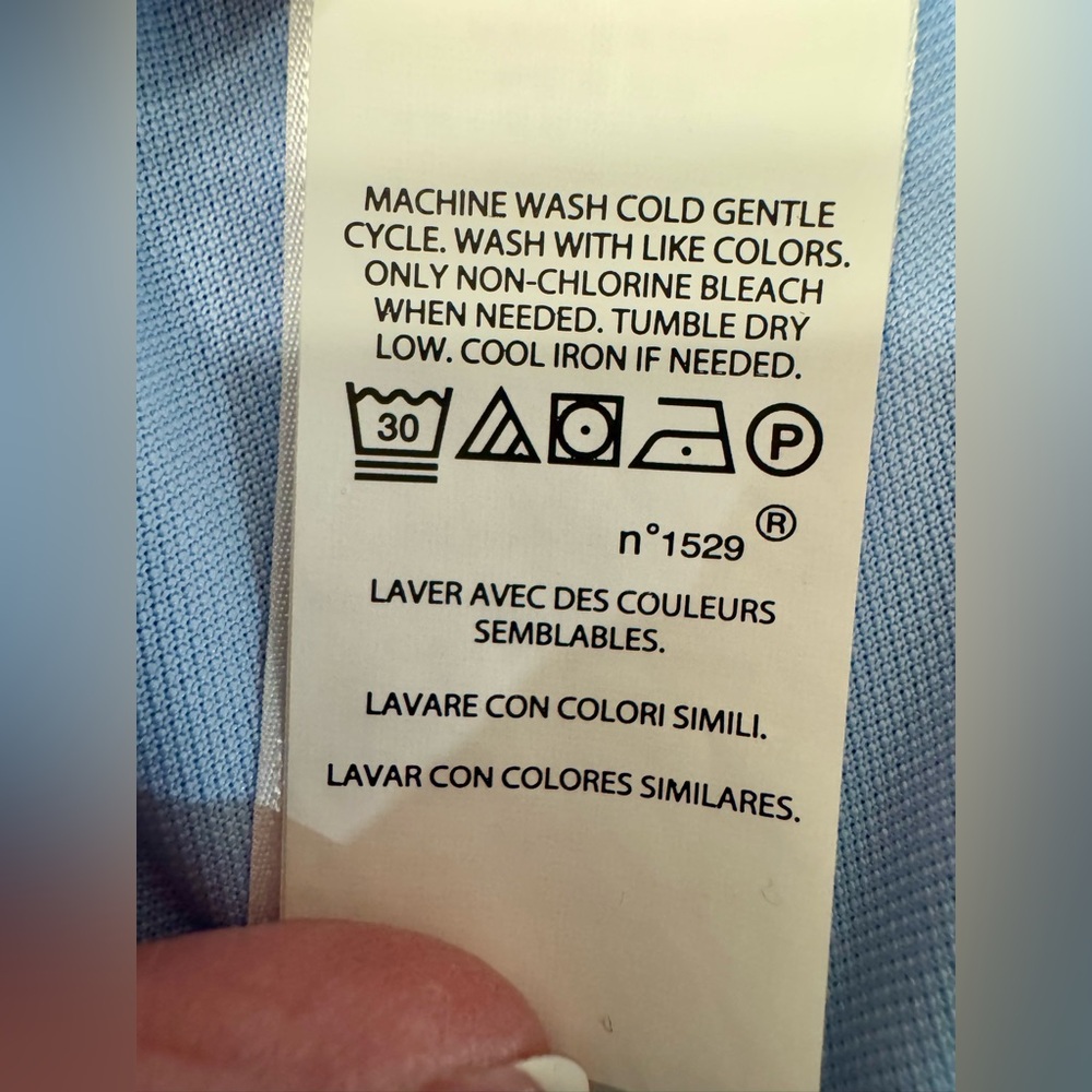 RLX Ralph Lauren Sky Blue & White Sleeveless Golf‎ Top Size L EUC - Picture 5 of 9